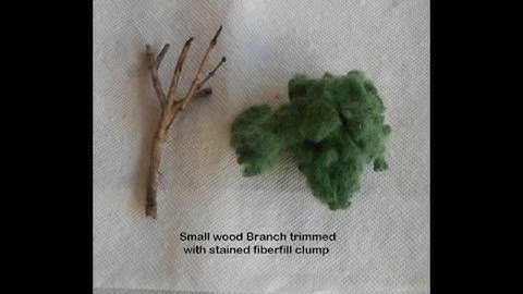 Model Trains - Fiber Fill Scenery for Trees and Ground Cover