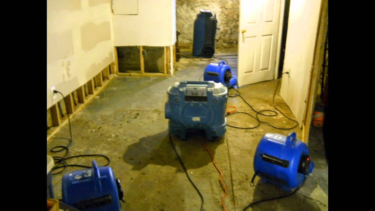 Flooded Basement Cleanup Chalfont PA Wet Basement Repairs Hot