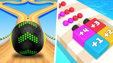 🟢 🟡 Going Balls Vs Sticky Numbers 3D Speedrun Android iOS Gameplay Walkthrough 4K 13