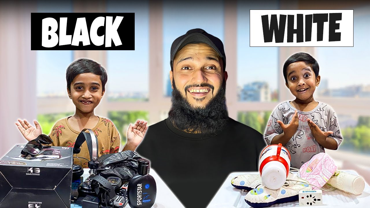 Black and white | one colour challenge in home | Fahad Bhai Official