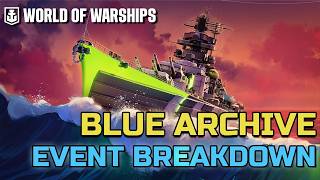 World of Warships Blue Archive Event Overview & Ship Recommendations