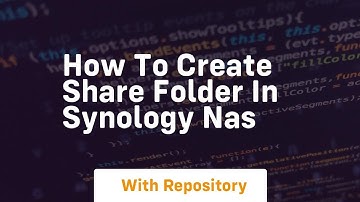 How to create share folder in synology nas