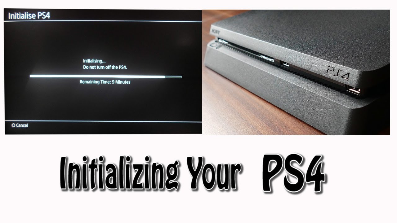 Initializing your PS4 YouTube