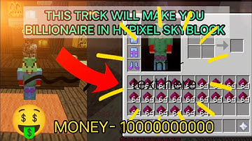 HOW TO BECOME RICH IN HYPIXEL SKYBLOCK | Hypixel skyblock money making method | #hypixel #minecraft