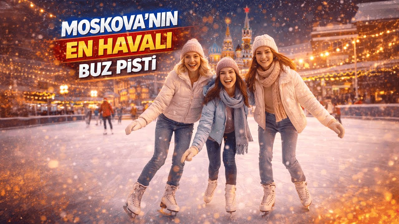 Moskova’nın En Havalı Buz Pisti ❄️ | Luzhniki Night Vlog