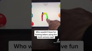 Finger paint with sounds app #dyslexiaadvice #letterformation #multisensorylearning  #dyslexia screenshot 5