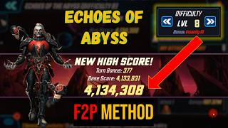 Echoes of Abyss - Diff 8 | Easy F2P Method   @if2pgames