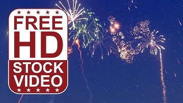 Free Stock Videos – fireworks bursting on night sky 3D animation