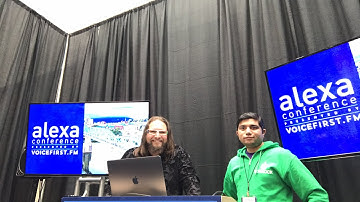 Obaid Ahmed with Botmock LIVE with Ian Utile at #alexaconf2019