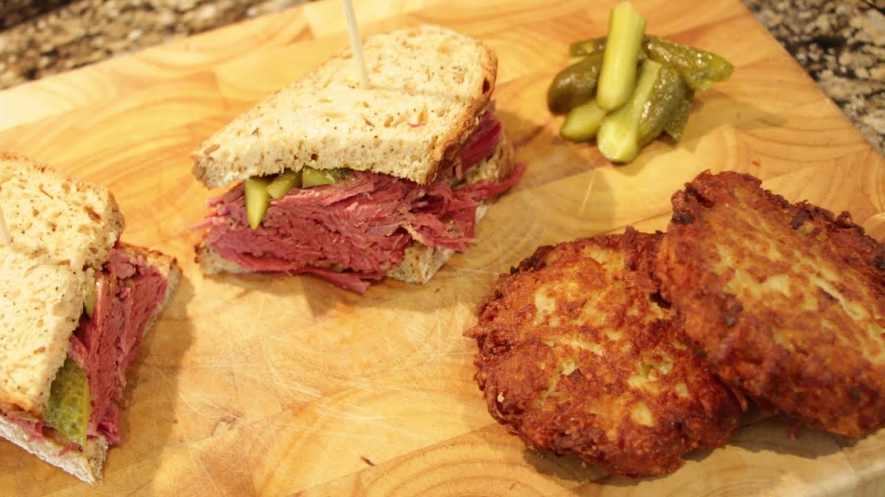 HOW TO MAKE TRADITIONAL SALT BEEF AND POTATO LATKES! YouTube
