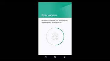 Como colocar a impressão digital no Samsung?