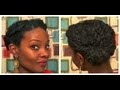 Twisted Side Bun | Natural Hair