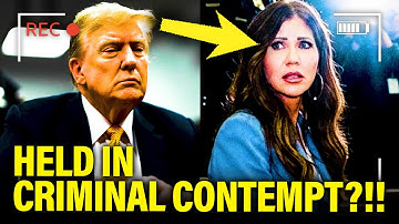Trump Official STUNNED as Judge Readies CRIMINAL REFERRAL?!