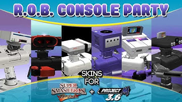 ＢＲＡＷＬ ＨＡＣＫＳ - R.O.B. Console skins for Brawl and Project M