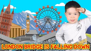 London Bridge Is Falling Down with Lyrics | Nursery Rhymes | Popular Kids Songs | Super Simple Songs