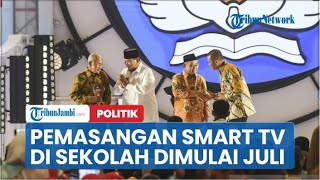 Prabowo Sebut Program Pemasangan Smart TV di Tiap Sekolah Dimulai Juli