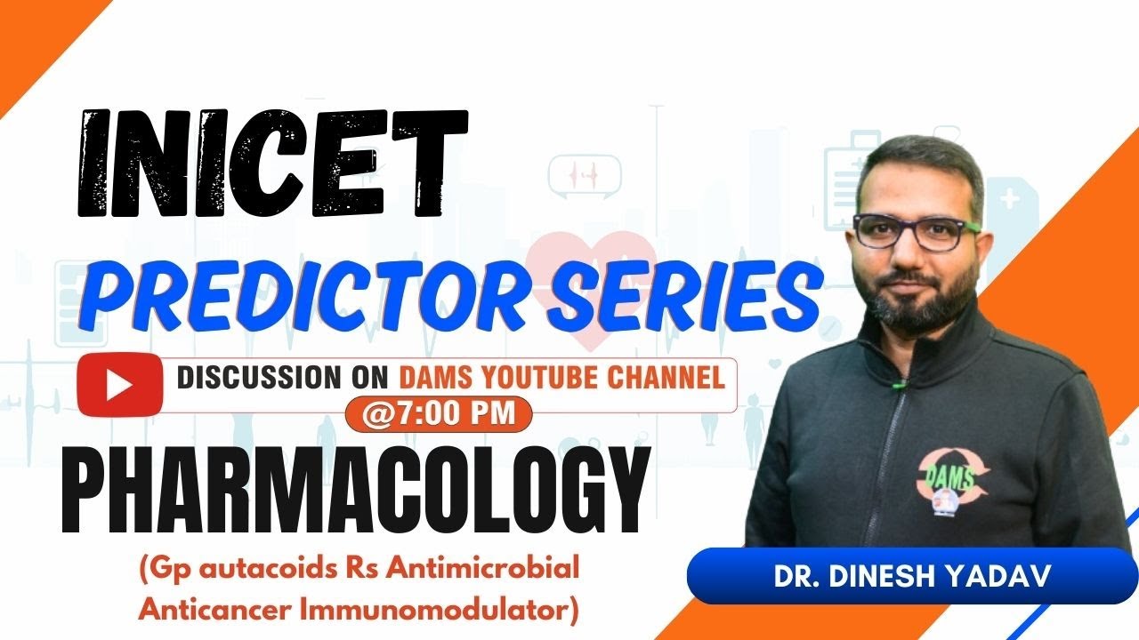 Серия INICET Predictor | Фармакология доктора Динеша Ядава