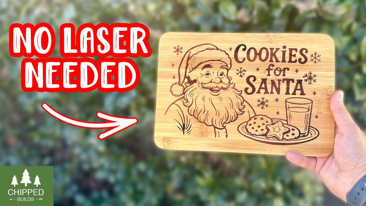 Этот простой трюк позволяет создать эффект лазерной гравировки на разделочных досках.