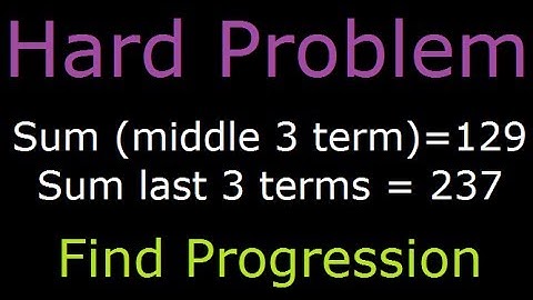 Arithmetic Sequence - Hard Problem - Sum of middle three and last three terms are given