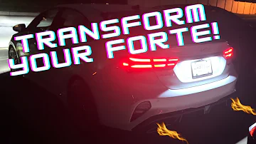 Kia Forte GT LED License Plate Bulbs+Lighting+Ambient Light Kit Installation
