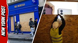 Business Owners Board up Shops in Fear of Violent Saturday Paris Riots