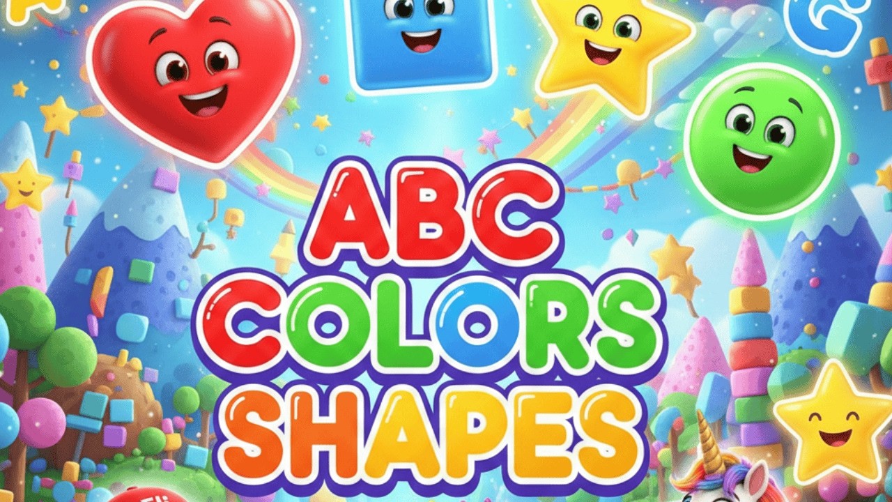 ABC Colors Shapes | Learn A to Z Colors & Shapes for Kids | Elephant ...