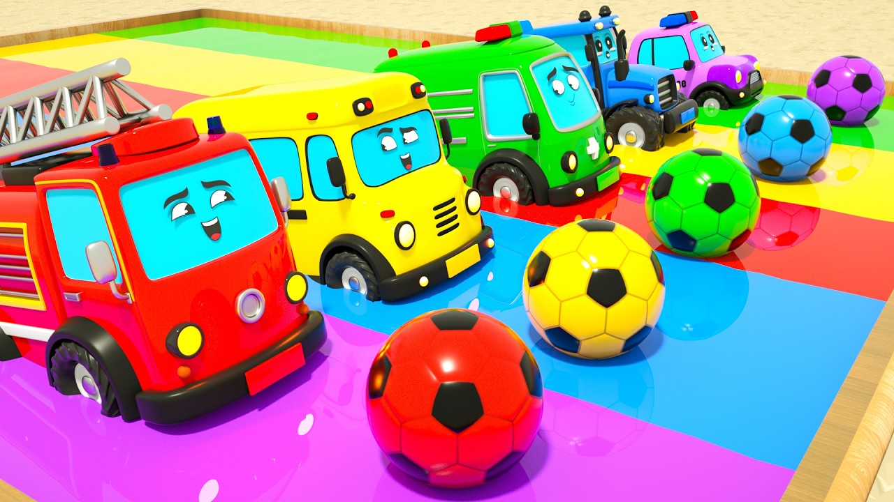 Humpty Dumpty + Wheels on the Bus song | Soccer Ball Wheels + More | Nursery Rhymes & Kids Songs