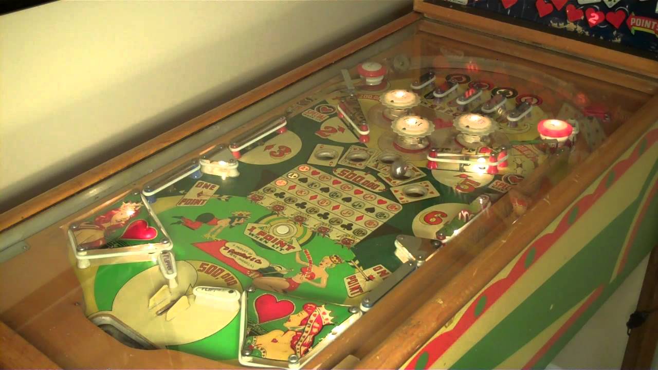 Queen of Hearts (1952) Pinball playthrough YouTube
