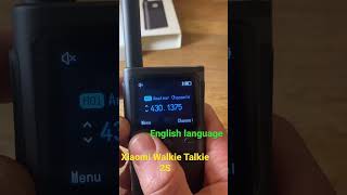 Xiaomi Walkie Talkie 2S (2023). English menu screenshot 3