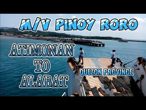 Atimonan to Alabat Quezon Prov.via RoRo Philippines😎🙋🏽‍♂Couples riders ...