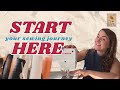 How to Set Up Your Sewing Machine (and Sew Your First Stitches) | Your First Sewing Lesson 