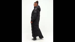 ROCKANDBLUE Shiny Harriet Padded Puffer Coat Hooded Black Women | Nelly