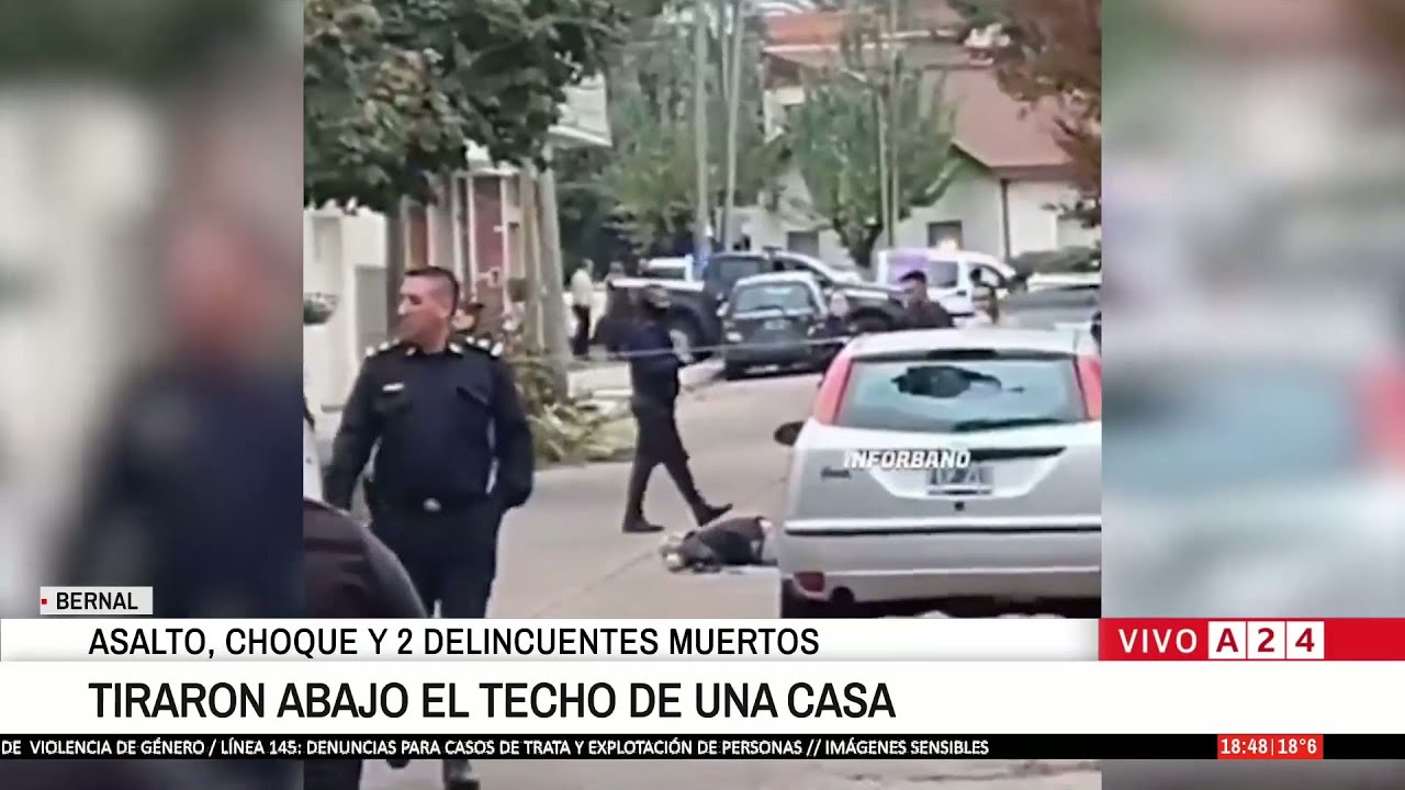 Violenta ENTRADERA en BERNAL: dos DELINCUENTES ABATIDOS