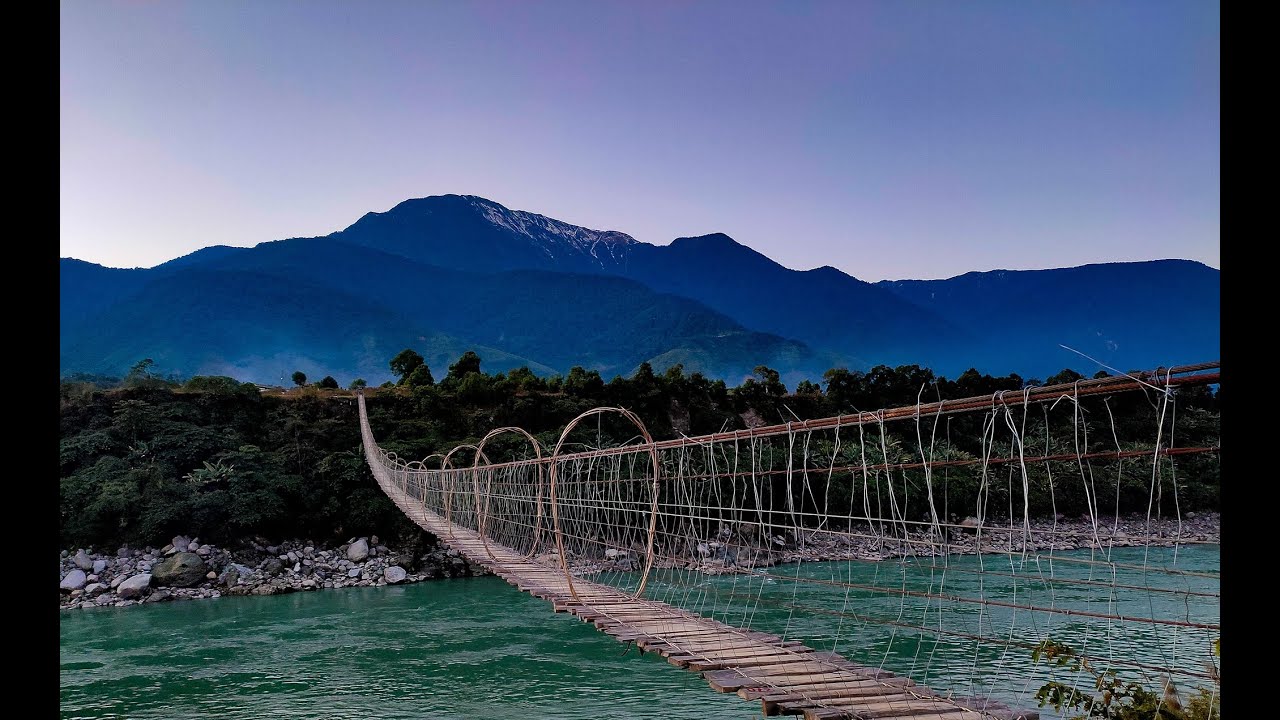 The longest bridge - Zido | Tuting, Arunachal Pradesh - YouTube