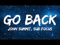 John Summit Sub Focus Go Back Feat Julia Church Kyle Watson Remix Lyrics mp3