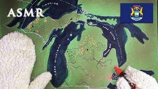 ASMR 1hr Drawing Map of Michigan | History