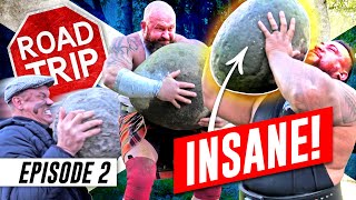 152kg MONSTER & Strongman Stone JENGA?! | A Strongman Roadtrip | Episode 2