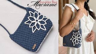 DIY Macrame Shoulder Bag Tutorial (Easy for Beginners)