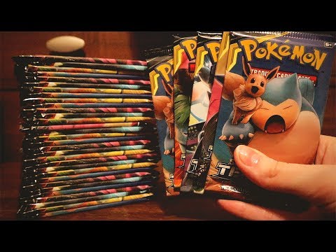 Opening Pokemon Team Up Booster Box 🤜🤛 ASMR Relax Crinkles and Cards Sounds