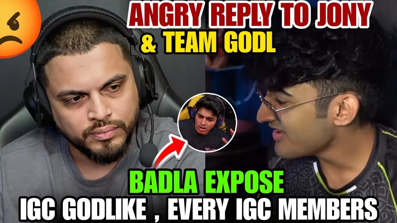 BADLY EXPOSED IGC GODLIKE 😱 || ANGRY REPLY TO JONY 😡 || 