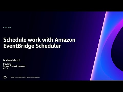 AWS re:Invent 2023 - Schedule work with Amazon EventBridge Scheduler (API208) Episode cover