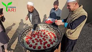 Iftorlik marosimi masjidda bu avqat nihoyatda uzgacha افطاری در مسجد قریه تاشگذر