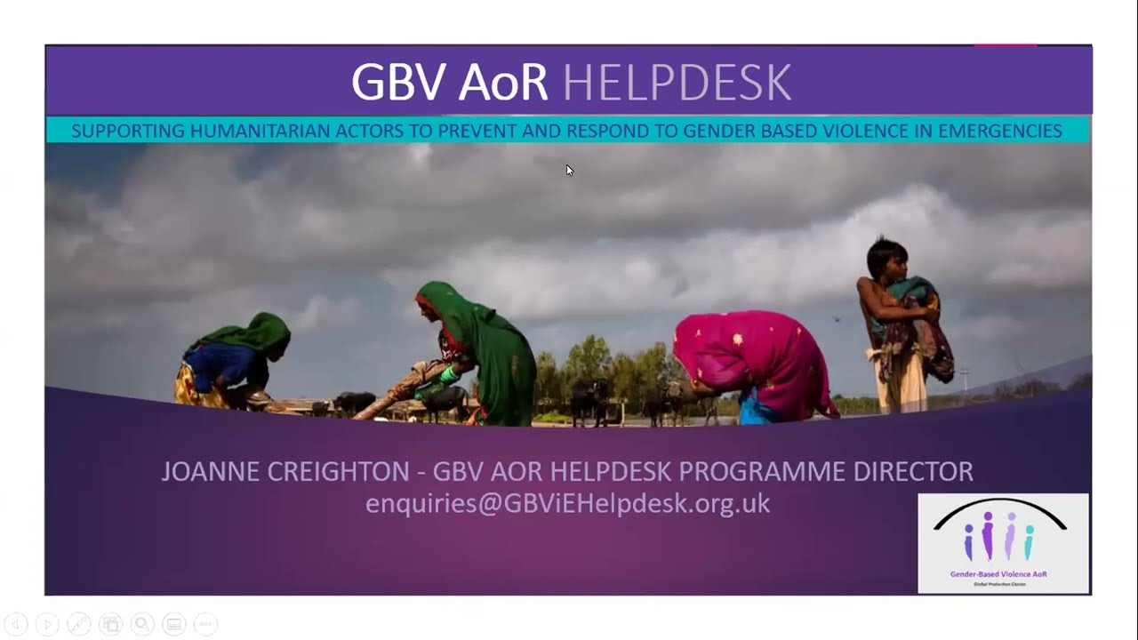 Webinar: Promoting Standards of Care for GBV Survivors in One Stop Centers