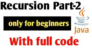 Mastering Recursion in Java(Part 2): Essential Tips & Tricks | Recursion in hindi | @padhaikrlo