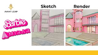 I created a Barbie House Render with a Sketch screenshot 4