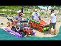 The $100 AMPHIBIOUS Power Wheels boat challenge!