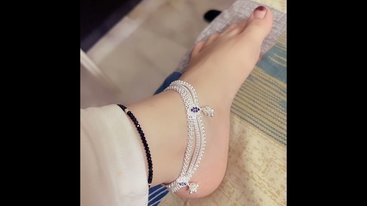 latest bridal silver payal design