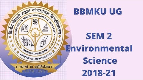 BBMKU UG SEM 2 AECC Environmental Science
