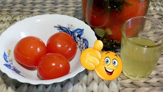 ГОТОВЬТЕ ХОТЬ КРУГЛЫЙ ГОД!  🍅 Солёные кислые помидоры. Рецепт на скорую руку!