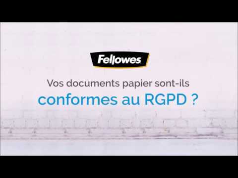 Aperçu de la vidéo : Fellowes : protection des documents papier et RGPD | Présentation